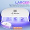 UV Light for Resin, Super Large UV Resin Light with LED Display Screen, Higher Power Lightweight Portable UV Lamp for UV Resin, Jewelry Making, Craft and Decoration